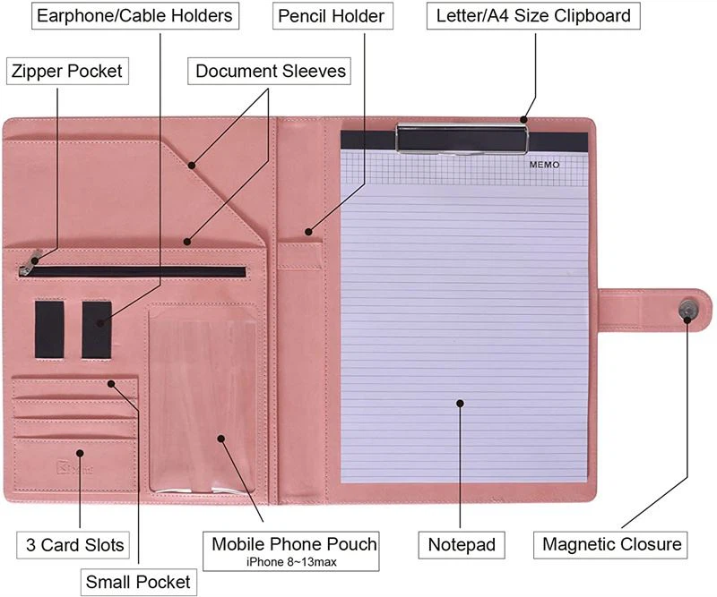 Leather Document File Folder Leather Document File Folder