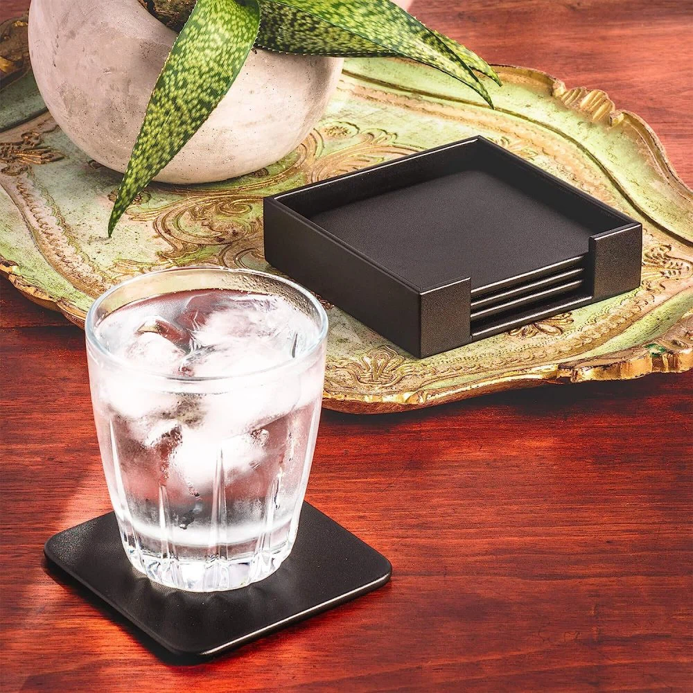 Square PU Leather Coaster Square PU Leather Coaster