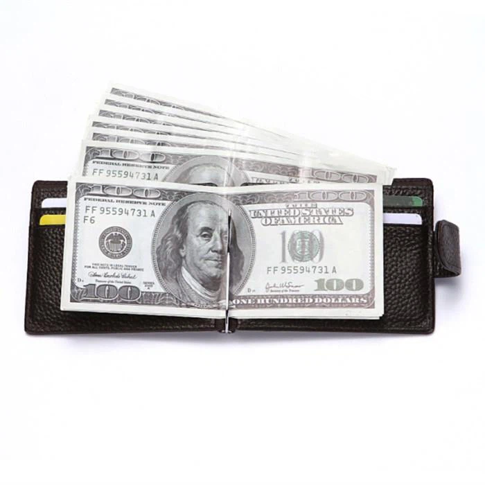 Faux Leather Money Clip Holder Faux Leather Money Clip Holder