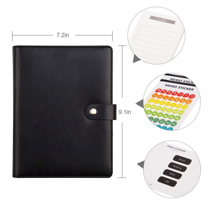 PU Leather Diary Black