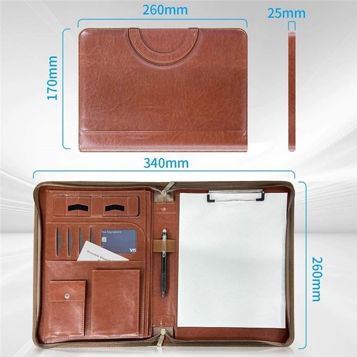 Custom Logo Leather File Folder Custom Logo Leather File Folder