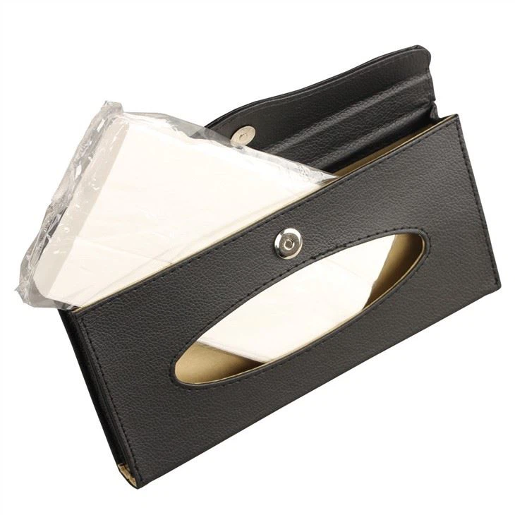 Car Tissue Holder with Extra Car Visor Organizor