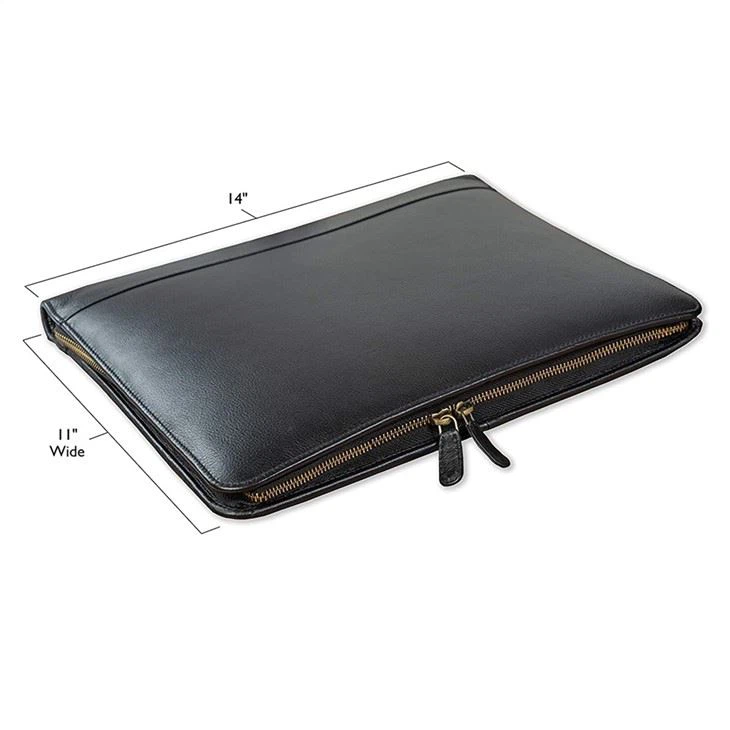 Customized Zipper PU Leather Portfolio