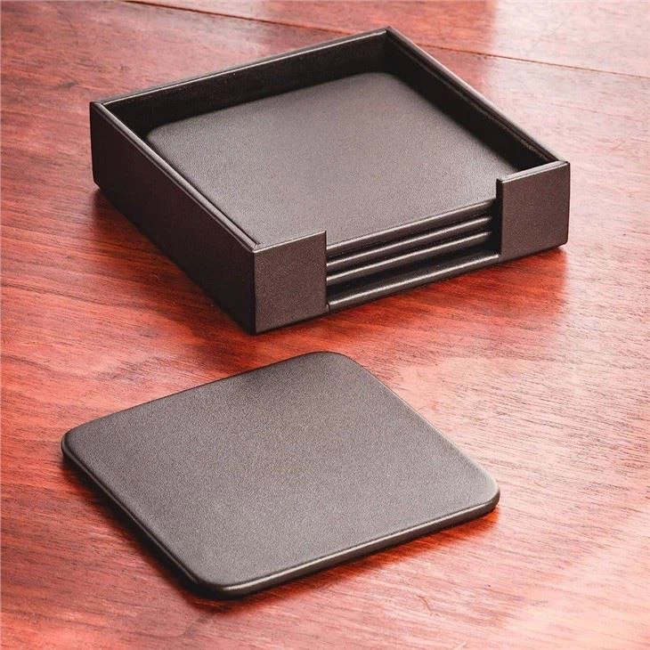 Square PU Leather Coaster Square PU Leather Coaster